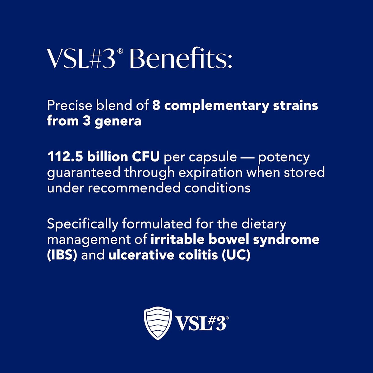 VSL #3® High-Potency Probiotic Medical Food, Dietary Management of IBS & UC