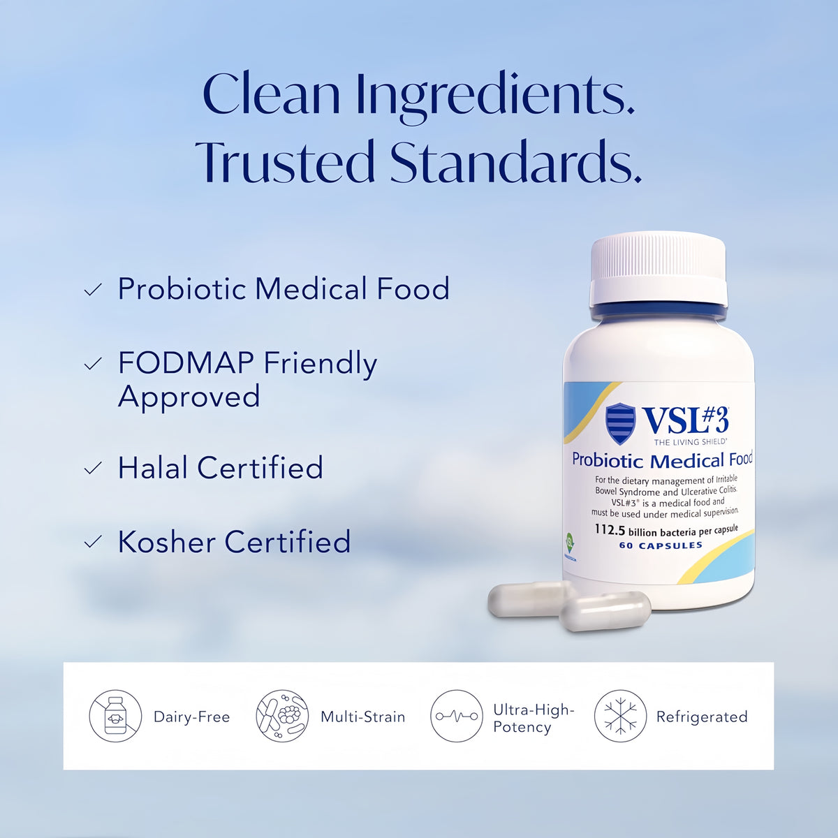 VSL #3® High-Potency Probiotic Medical Food, Dietary Management of IBS & UC